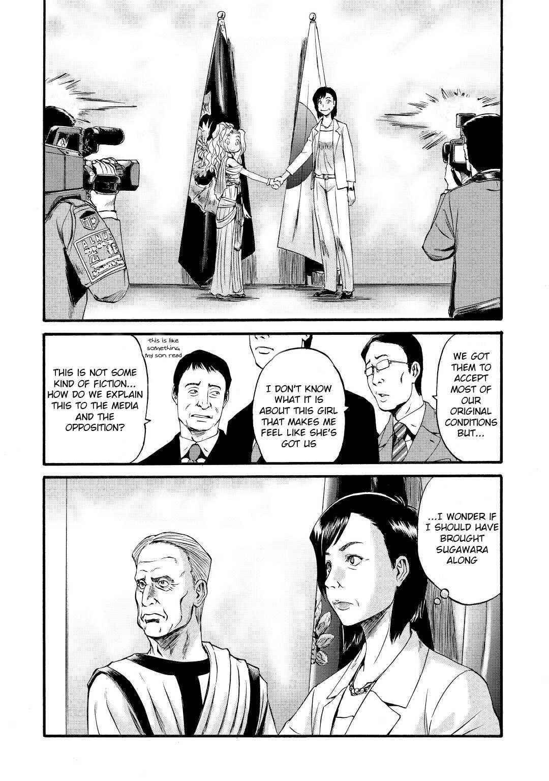 Gate – Jietai Kare No Chi Nite, Kaku Tatakeri Chapter 110 - Page 18 in English