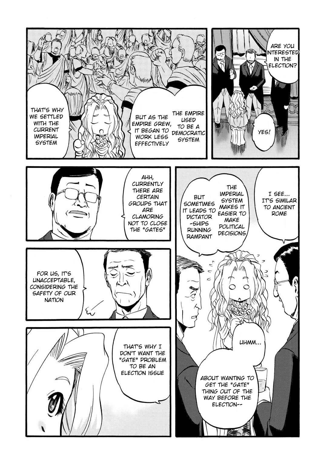 Gate – Jietai Kare No Chi Nite, Kaku Tatakeri Chapter 112 - Page 16 in English