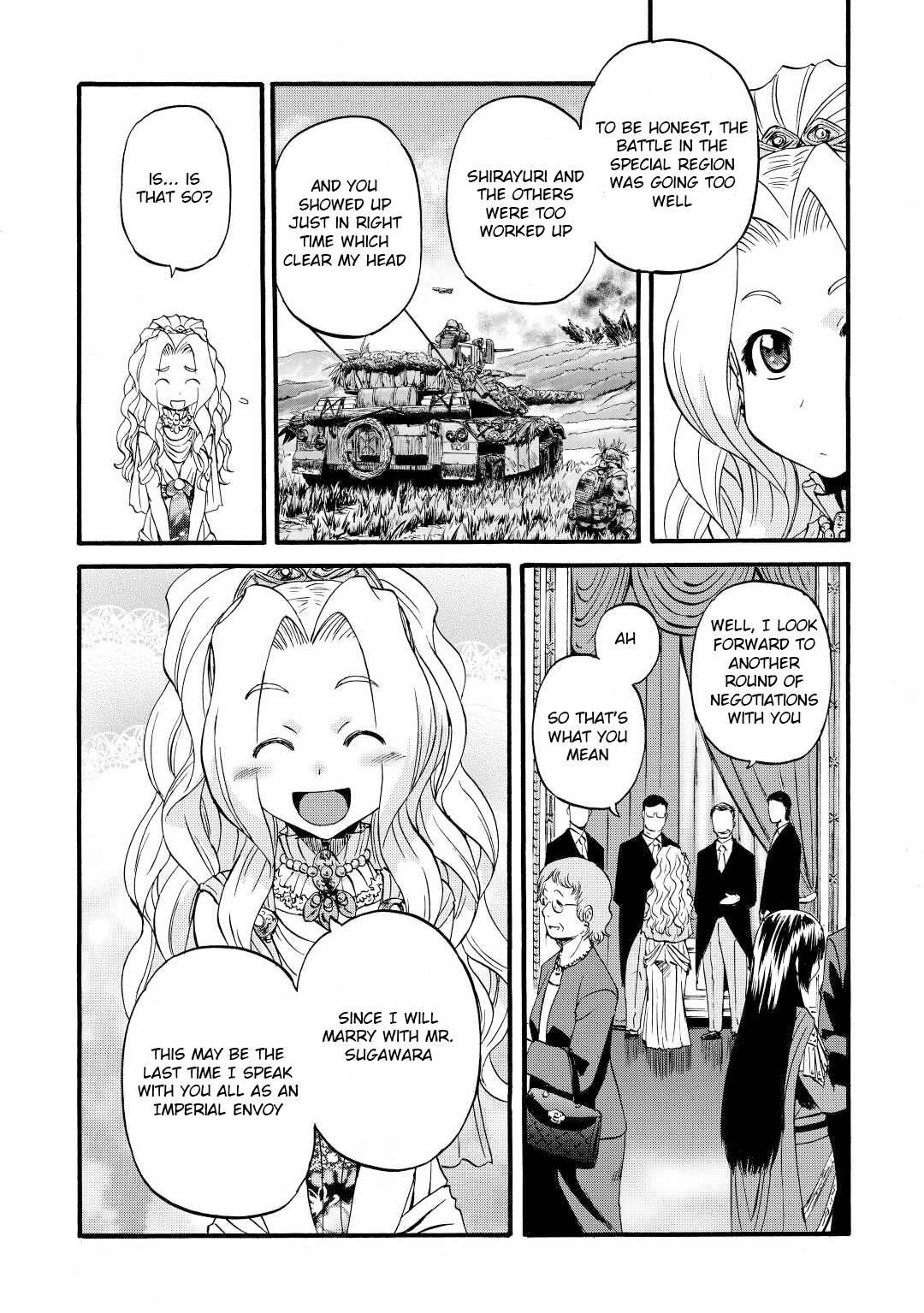 Gate – Jietai Kare No Chi Nite, Kaku Tatakeri Chapter 112 - Page 19 in English