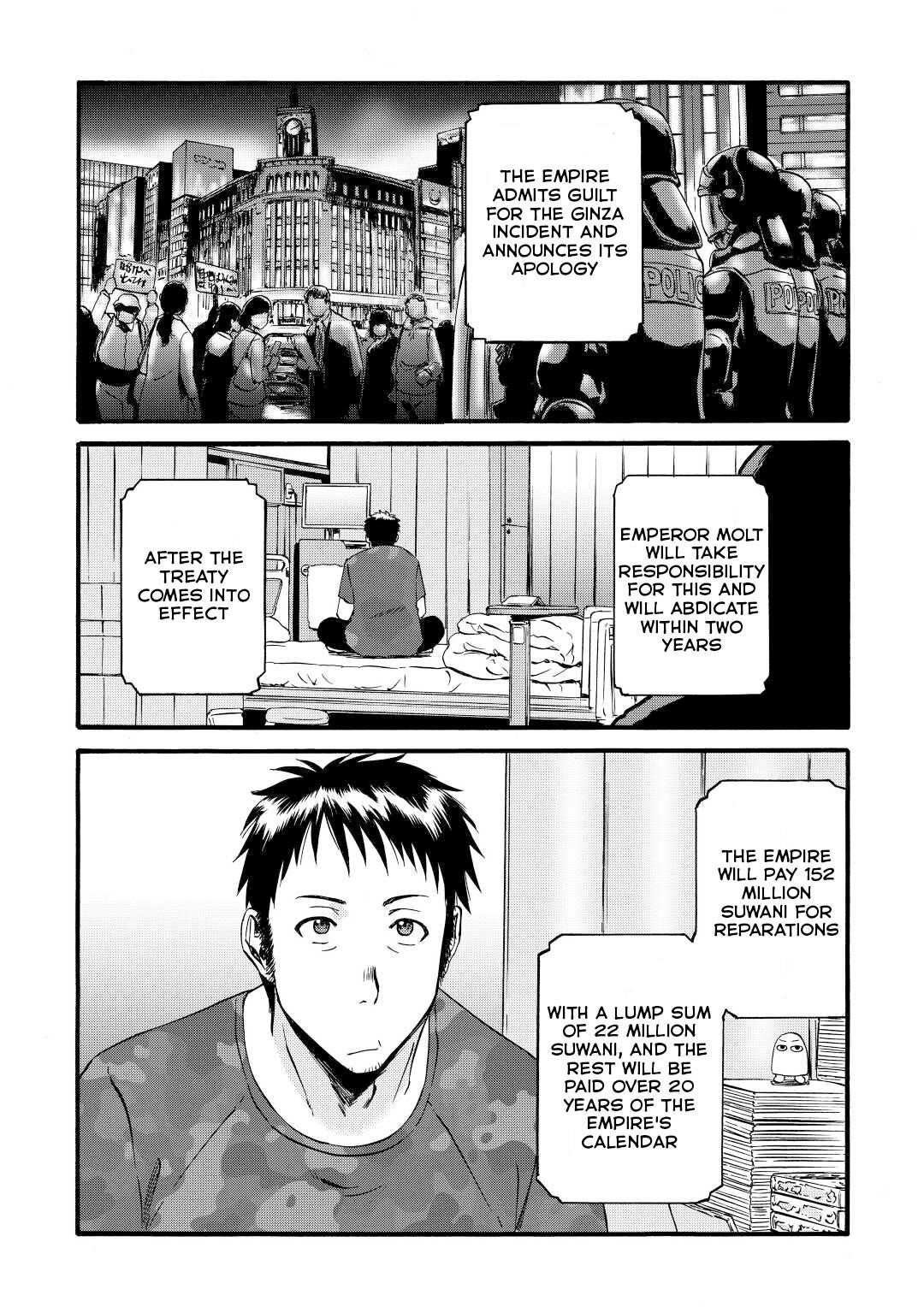 Gate – Jietai Kare No Chi Nite, Kaku Tatakeri Chapter 112 - Page 4 in English