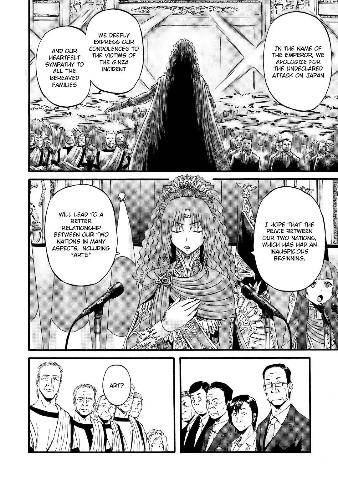 Gate – Jietai Kare No Chi Nite, Kaku Tatakeri Chapter 112 - Page 6 in English