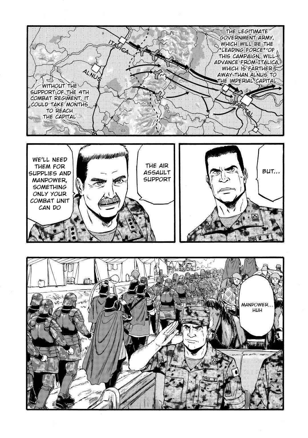 Gate – Jietai Kare No Chi Nite, Kaku Tatakeri Chapter 113 - Page 5 in English