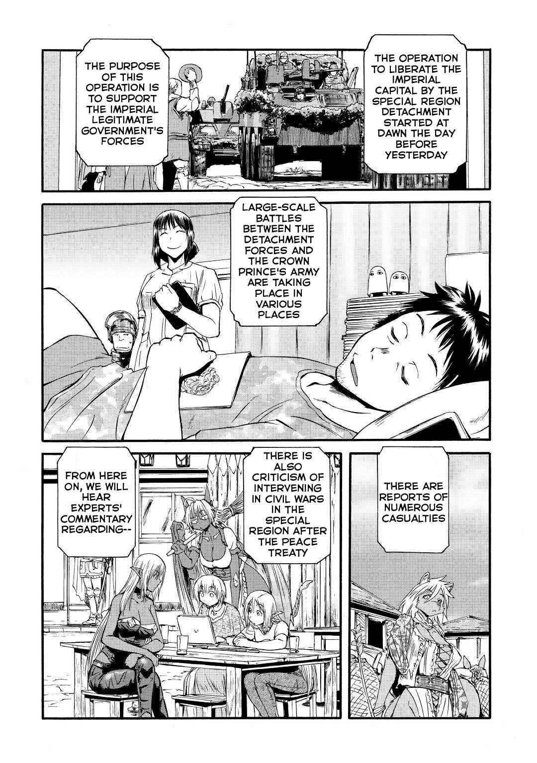 Gate – Jietai Kare No Chi Nite, Kaku Tatakeri Chapter 116 - Page 10 in English