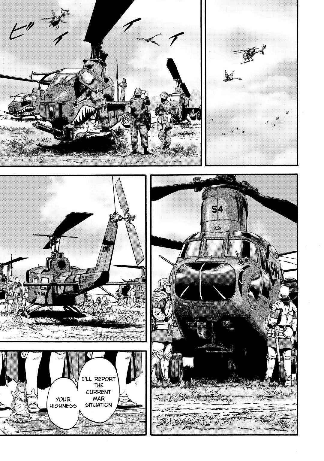 Gate – Jietai Kare No Chi Nite, Kaku Tatakeri Chapter 116 - Page 13 in English