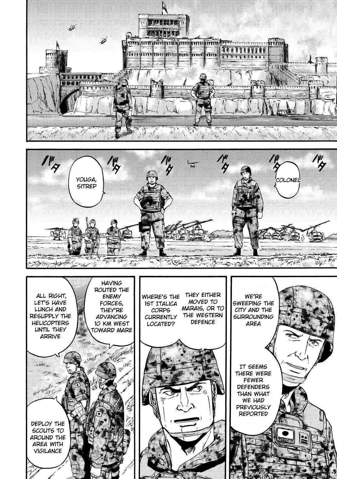 Gate – Jietai Kare No Chi Nite, Kaku Tatakeri Chapter 117 - Page 14 in English