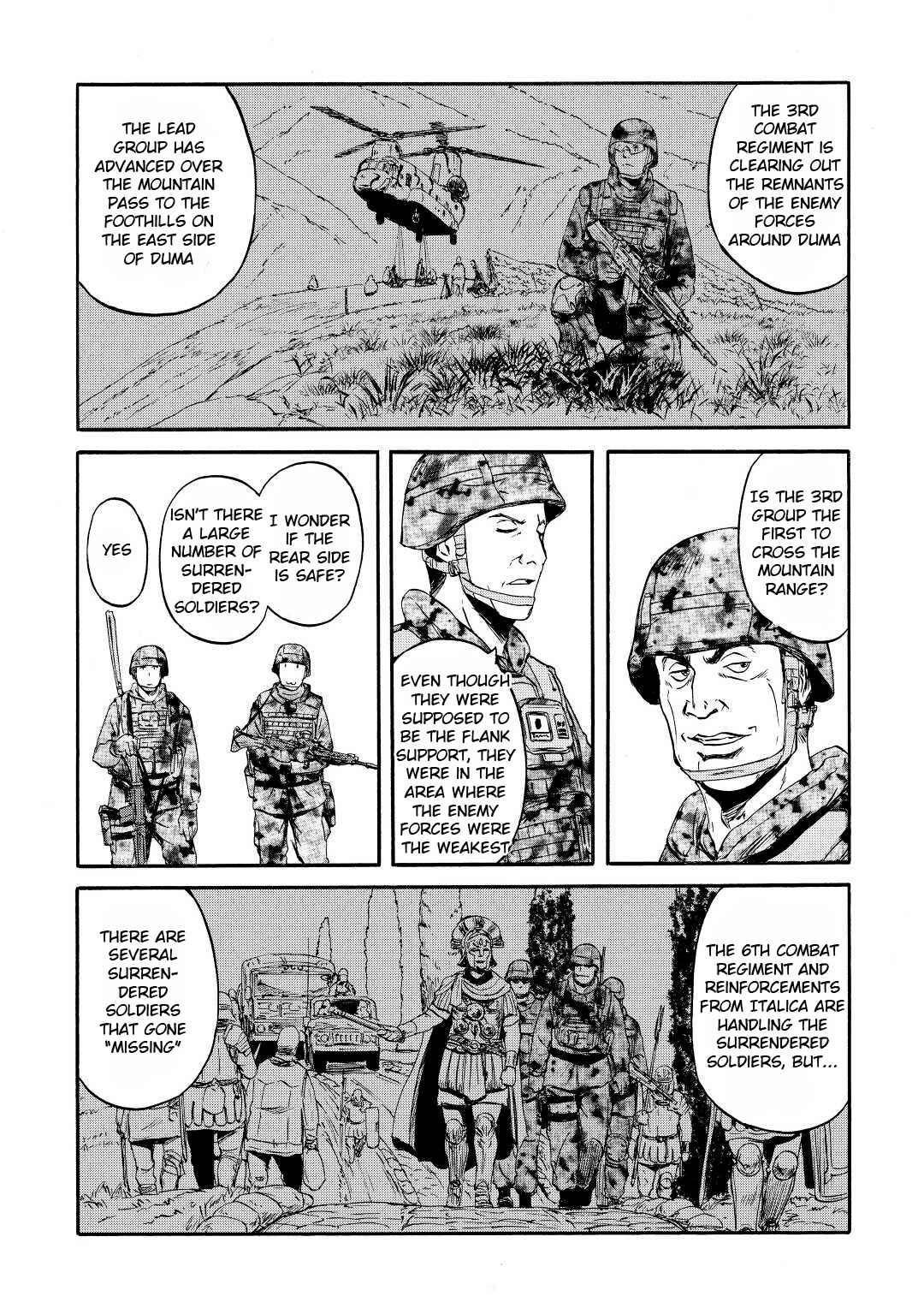 Gate – Jietai Kare No Chi Nite, Kaku Tatakeri Chapter 117 - Page 16 in English