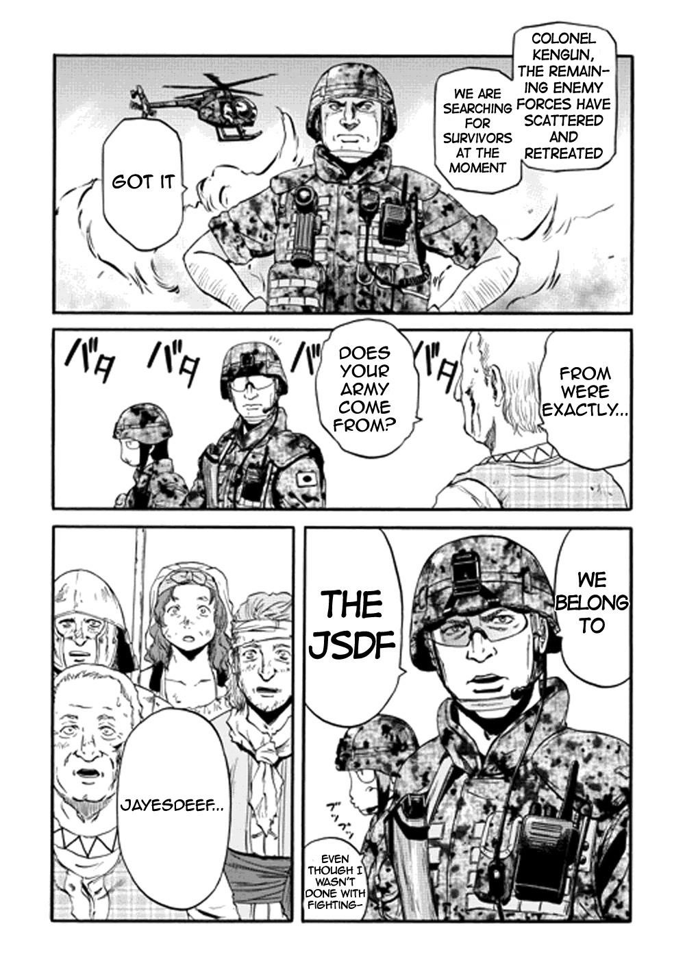 Gate – Jietai Kare No Chi Nite, Kaku Tatakeri Chapter 12 - Page 36 in English