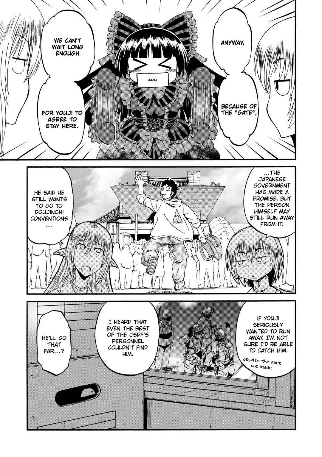 Gate – Jietai Kare No Chi Nite, Kaku Tatakeri Chapter 123 - Page 11 in English