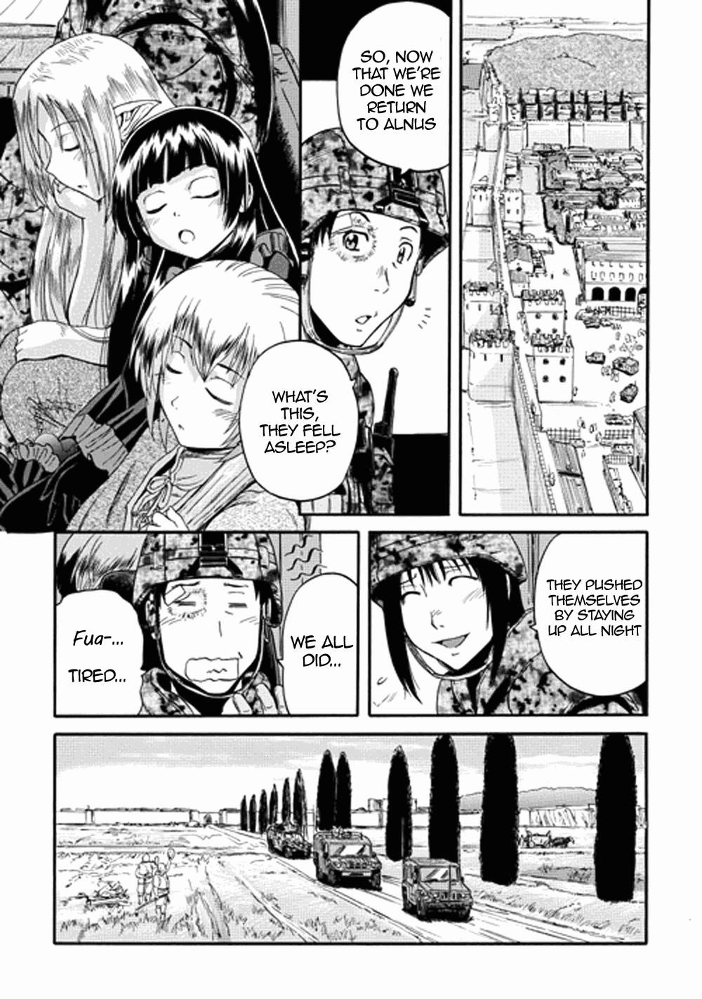Gate – Jietai Kare No Chi Nite, Kaku Tatakeri Chapter 13 - Page 14 in English