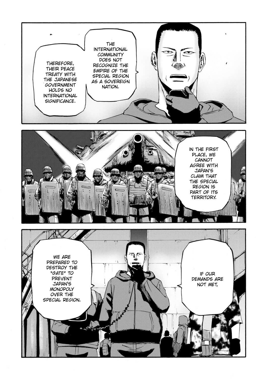 Gate – Jietai Kare No Chi Nite, Kaku Tatakeri Chapter 136 - Page 19 in English