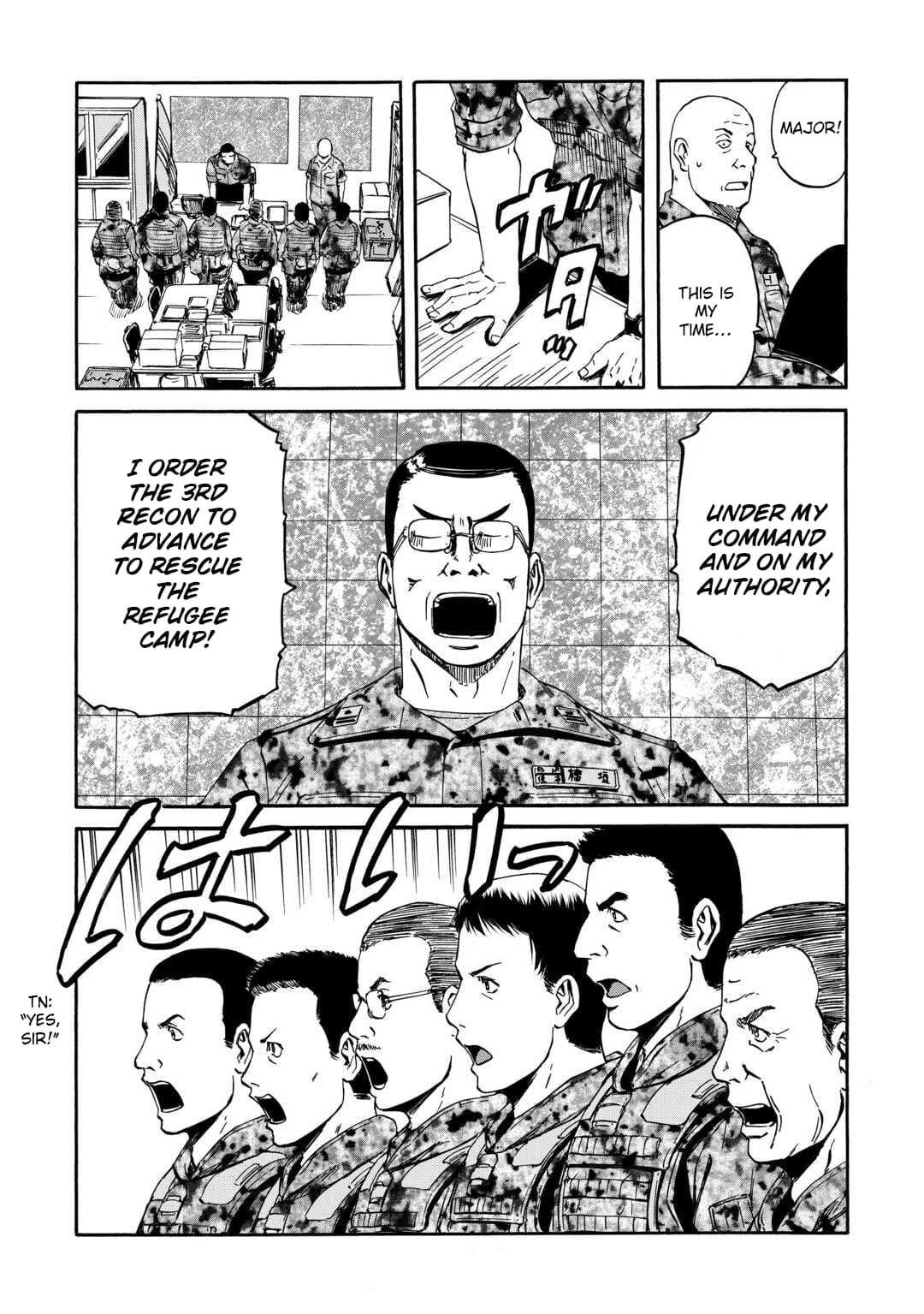 Gate – Jietai Kare No Chi Nite, Kaku Tatakeri Chapter 137 - Page 28 in English