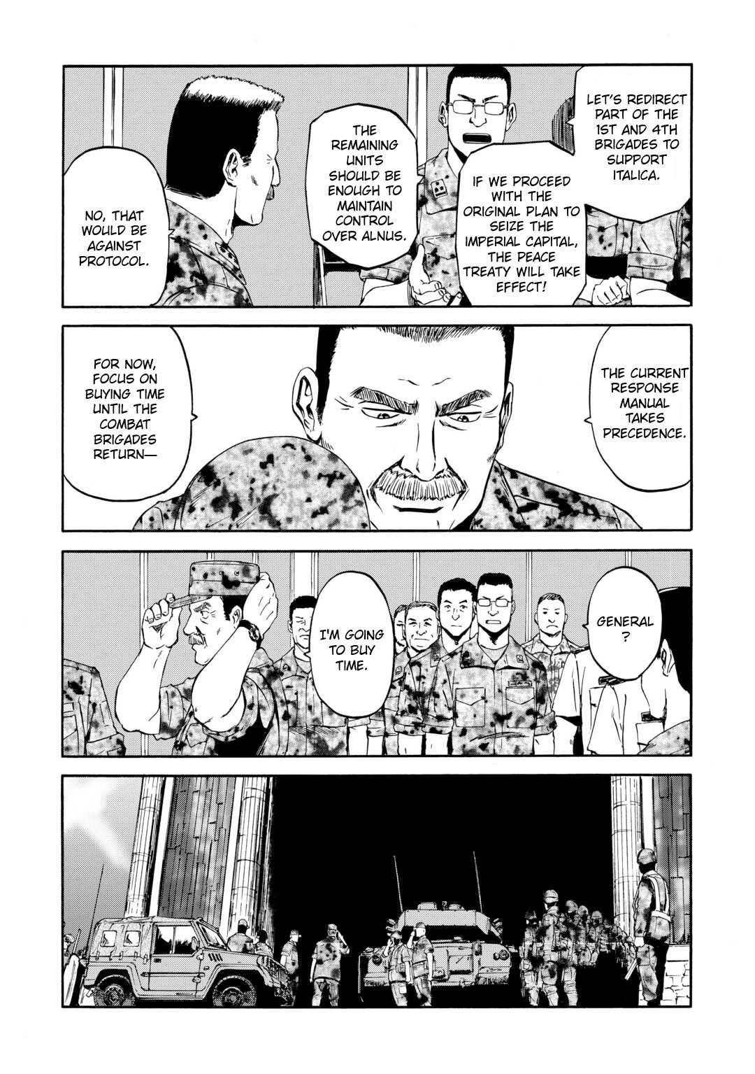 Gate – Jietai Kare No Chi Nite, Kaku Tatakeri Chapter 139 - Page 28 in English