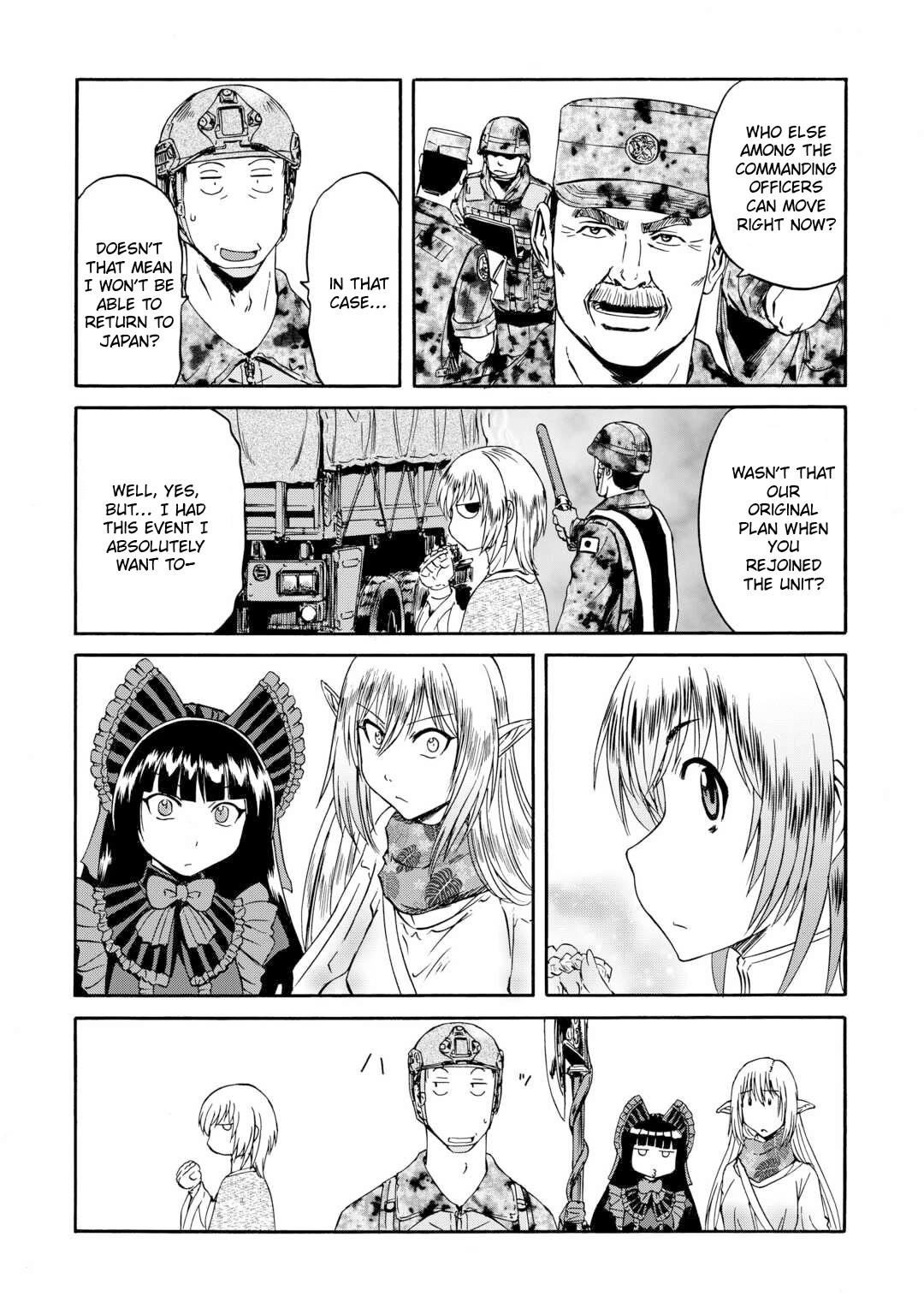 Gate – Jietai Kare No Chi Nite, Kaku Tatakeri Chapter 142 - Page 13 in English