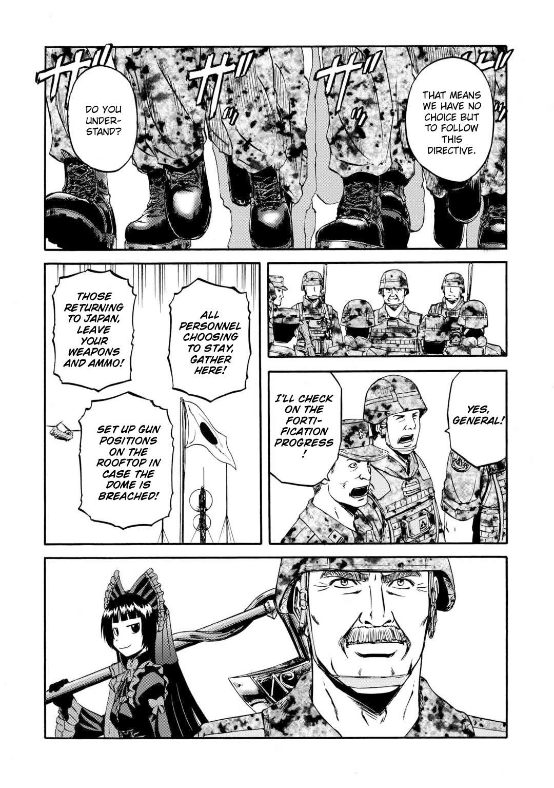 Gate – Jietai Kare No Chi Nite, Kaku Tatakeri Chapter 142 - Page 21 in English