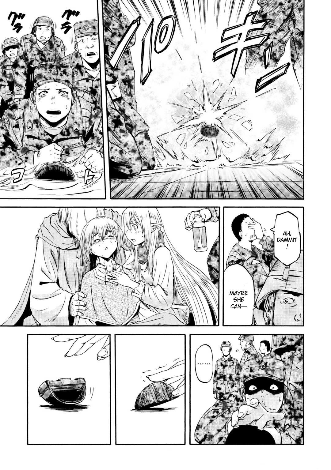 Gate – Jietai Kare No Chi Nite, Kaku Tatakeri Chapter 142 - Page 34 in English