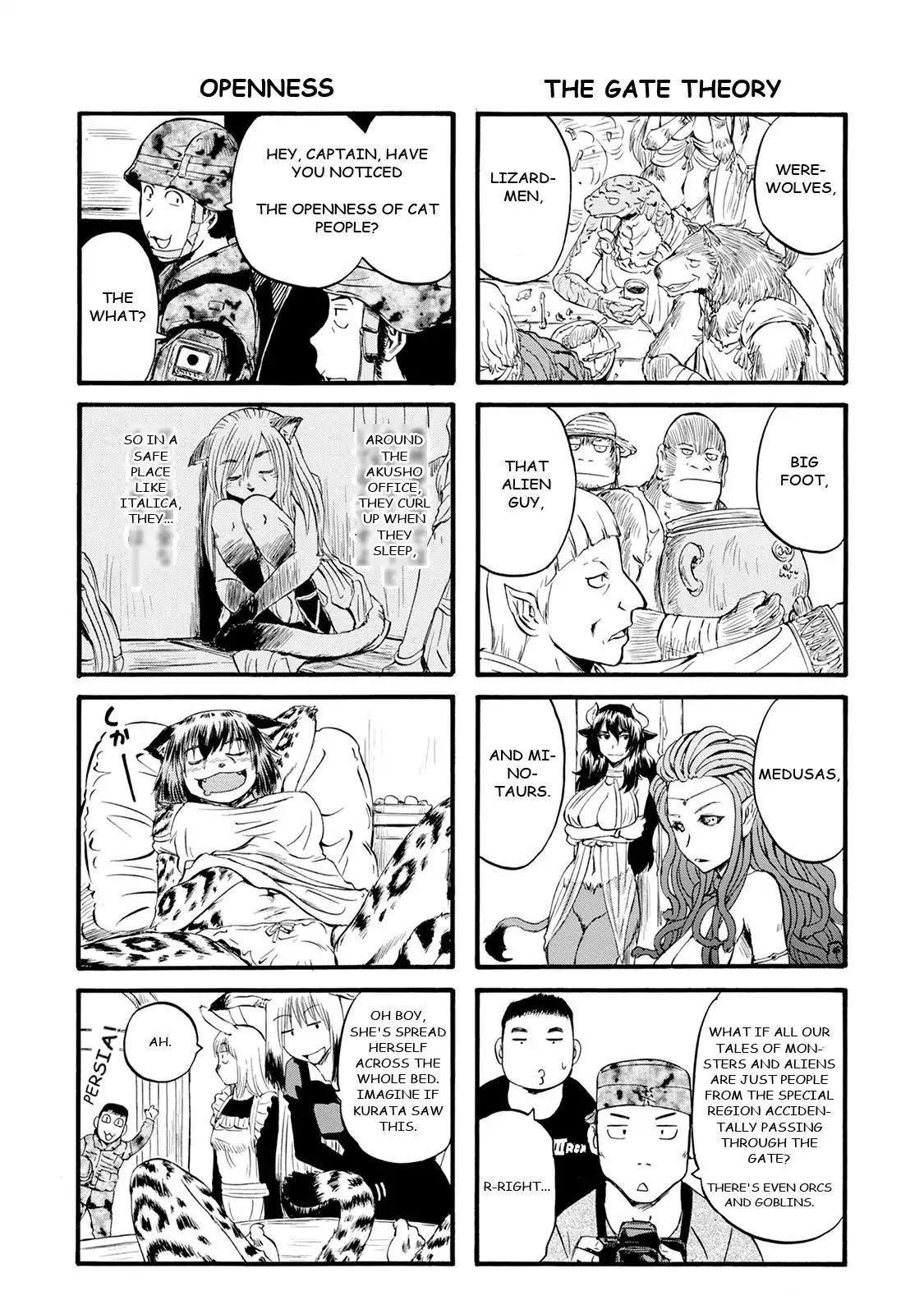 Gate – Jietai Kare No Chi Nite, Kaku Tatakeri Chapter 67.5 - Page 4 in English