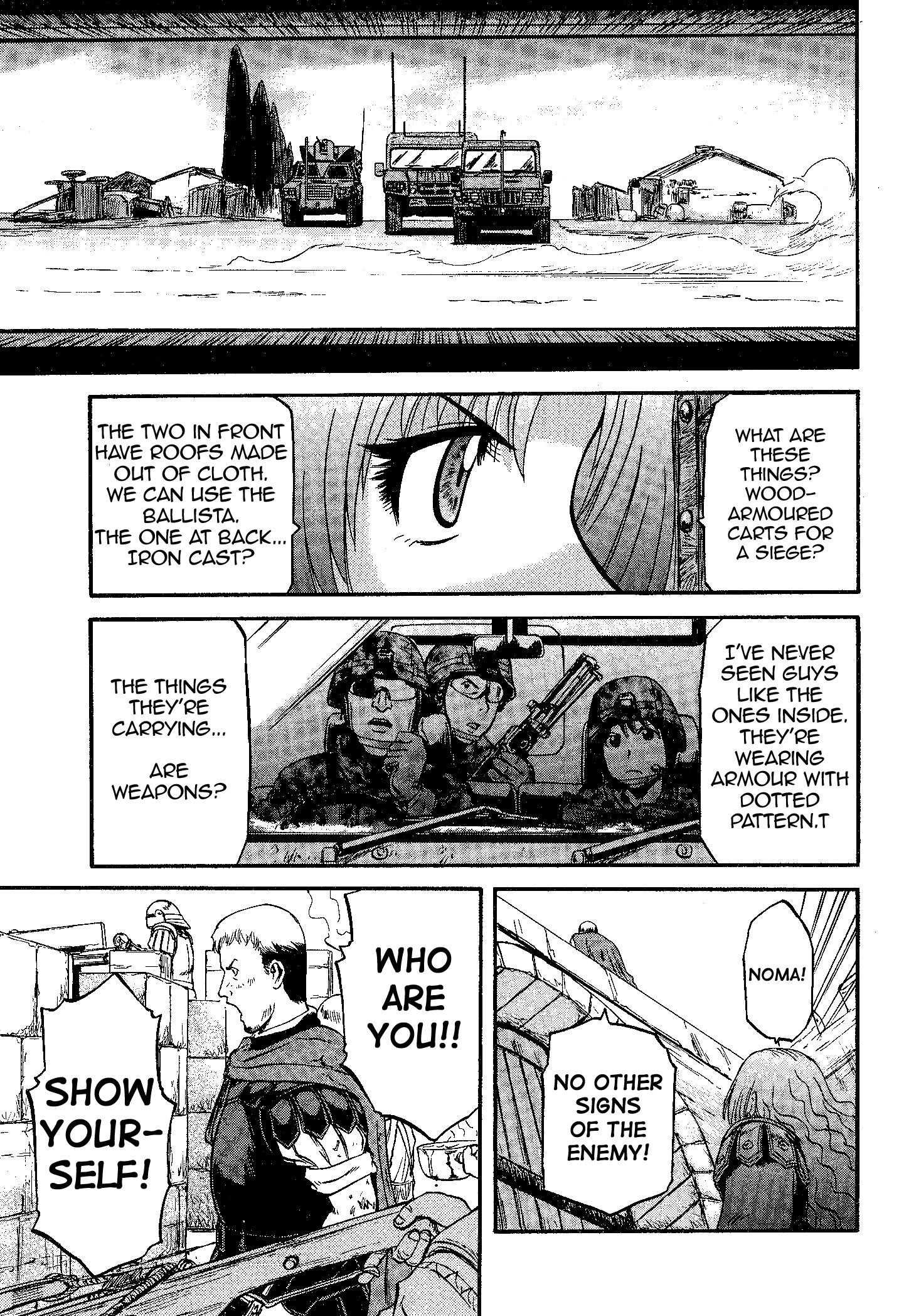 Gate – Jietai Kare No Chi Nite, Kaku Tatakeri Chapter 9 - Page 22 in English