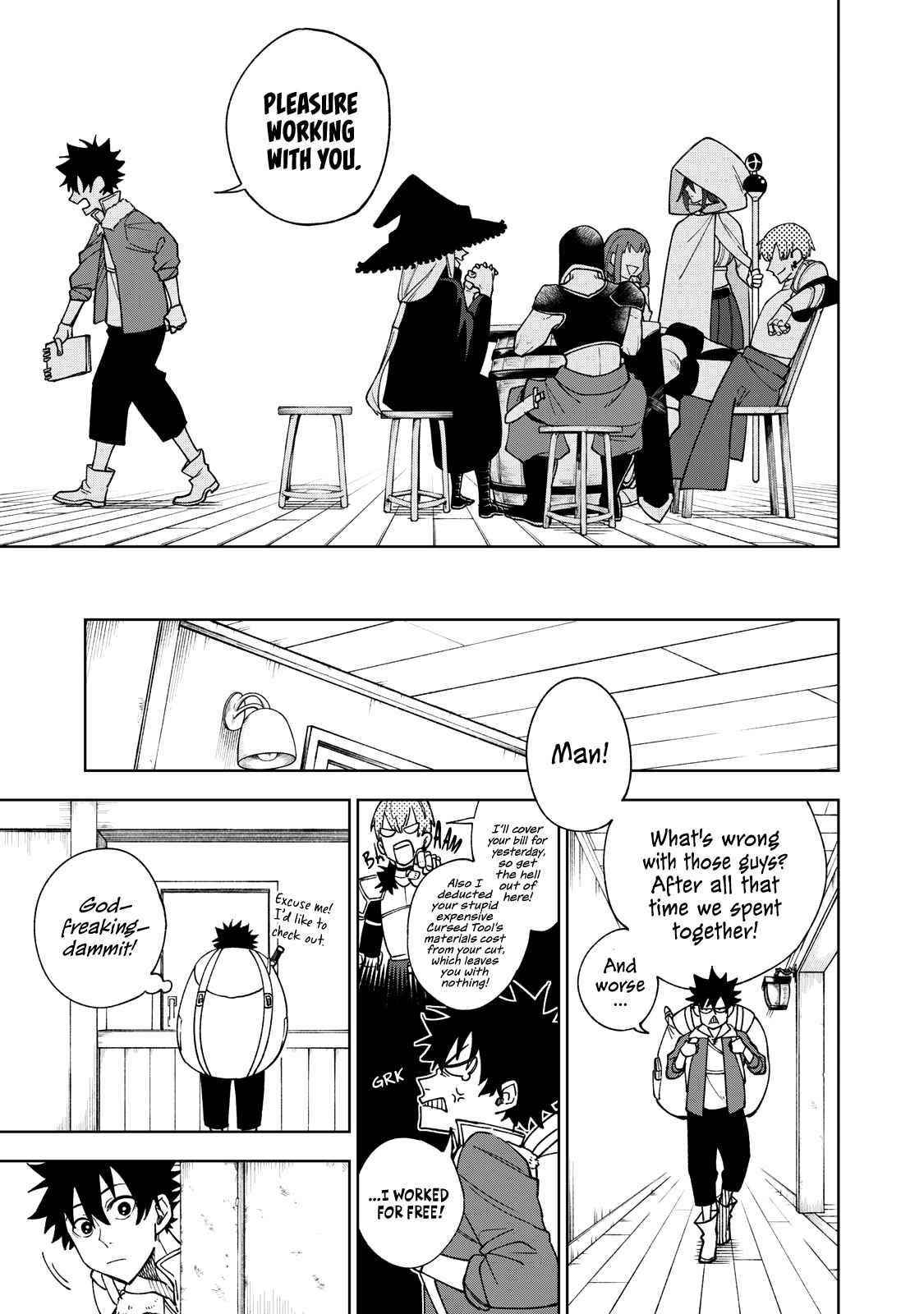 My S-Rank Party Fired Me for Being a Cursificer ~ I Can Only Make “Cursed Items”, but They’re Artifact Class! Chapter 1 - Page 15 in English