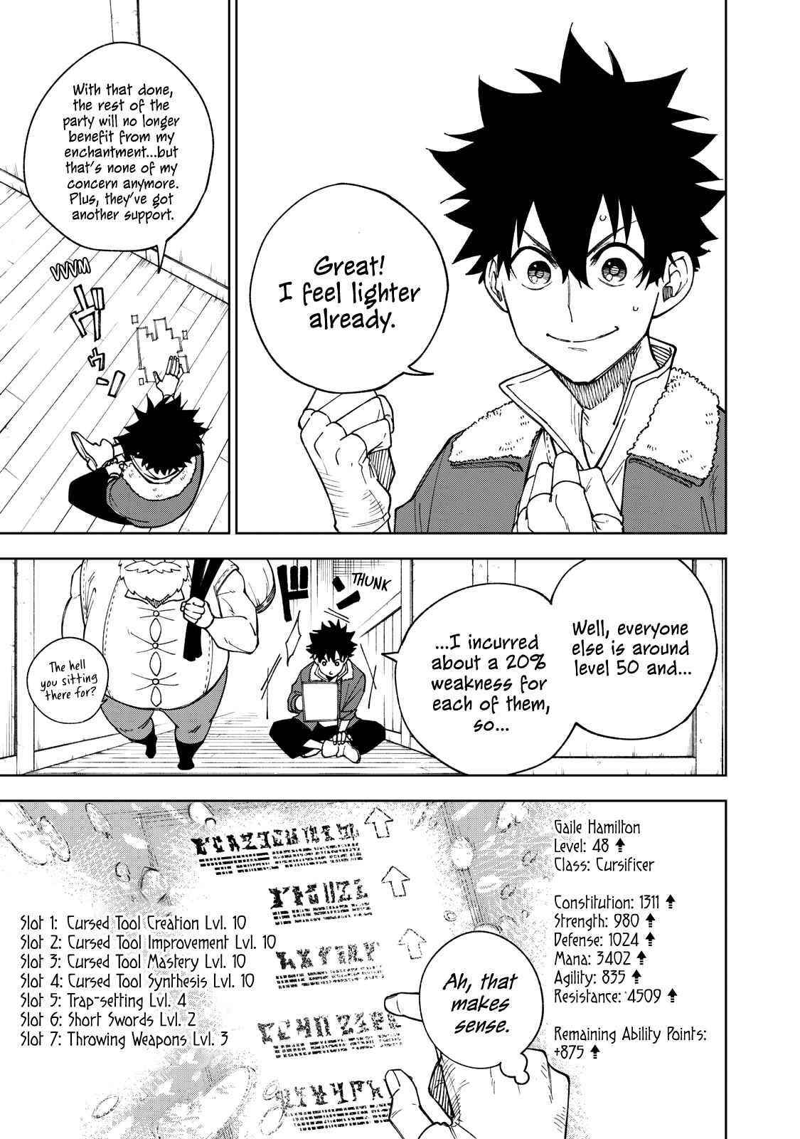 My S-Rank Party Fired Me for Being a Cursificer ~ I Can Only Make “Cursed Items”, but They’re Artifact Class! Chapter 1 - Page 19 in English