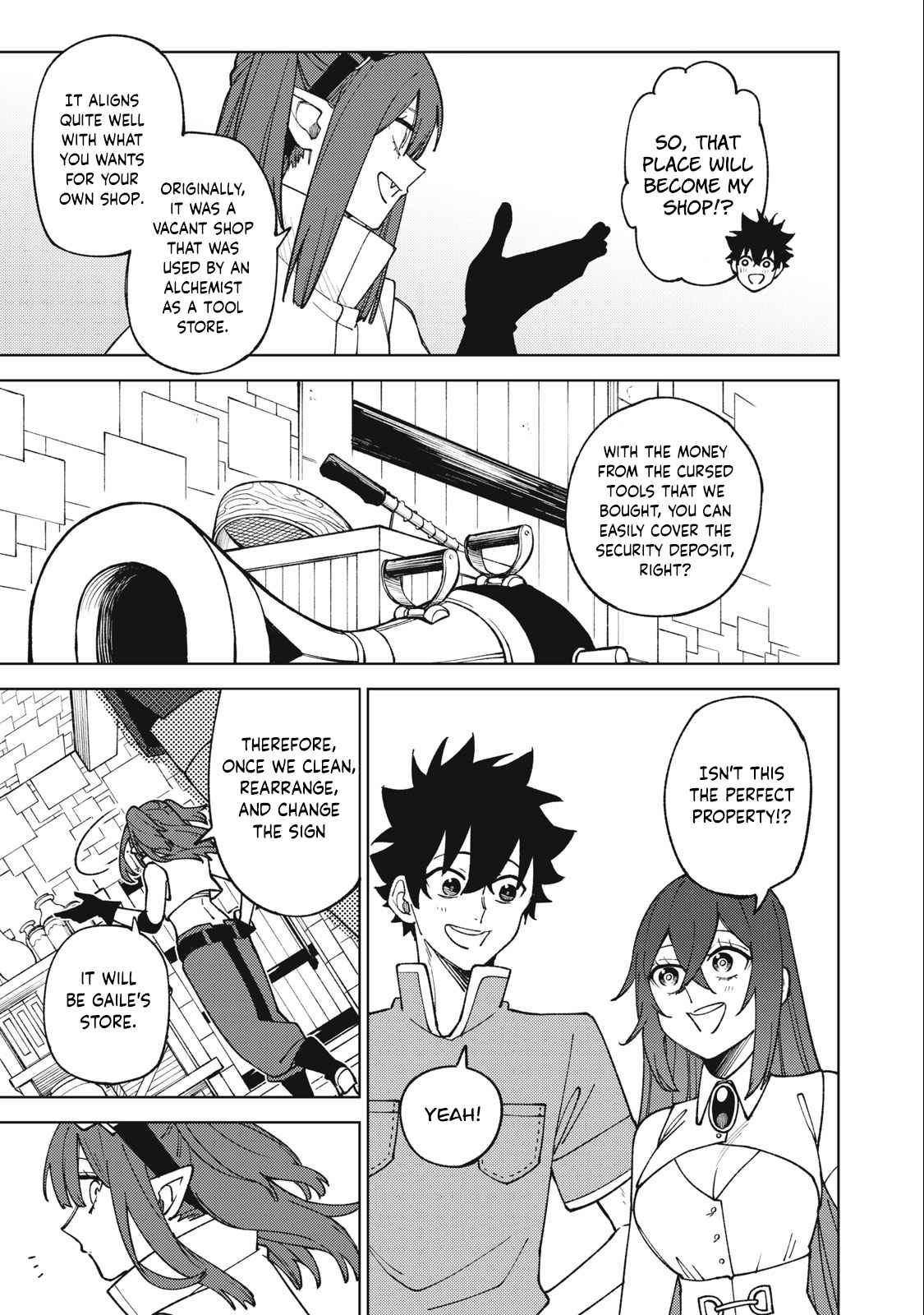My S-Rank Party Fired Me for Being a Cursificer ~ I Can Only Make “Cursed Items”, but They’re Artifact Class! Chapter 22.1 - Page 3 in English