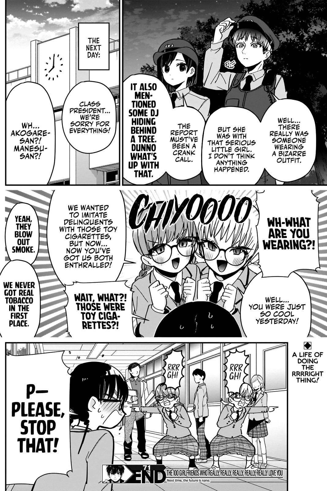The 100 Girlfriends Who Really, Really, Really, Really, Really Love You Chapter 71 - Page 20 in English