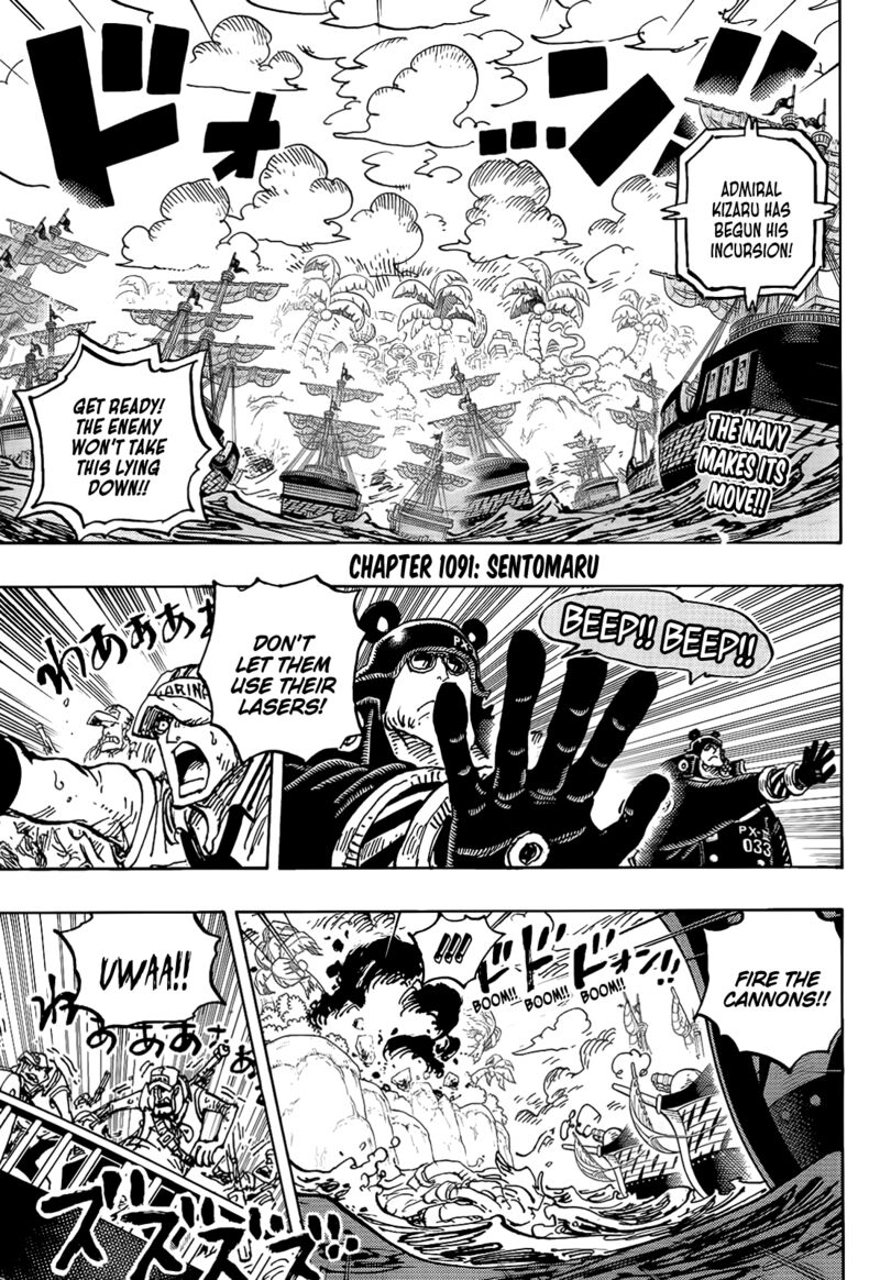 One Piece Chapter 1091 - Page 3 in English
