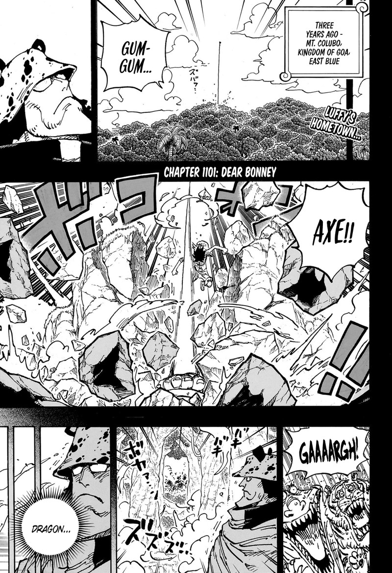 One Piece Chapter 1101 - Page 3 in English