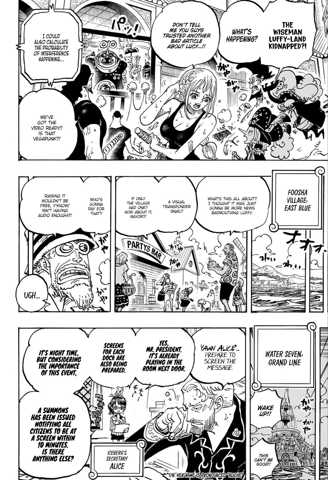 One Piece Chapter 1109 - Page 6 in English