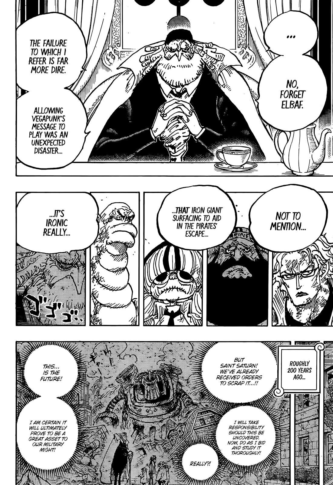One Piece Chapter 1125 - Page 4 in English