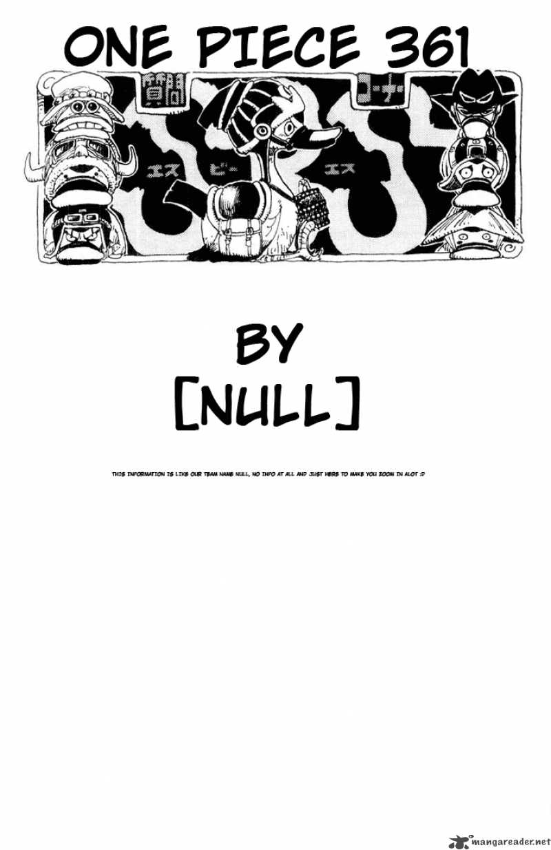 One Piece Chapter 361 - Page 20 in English