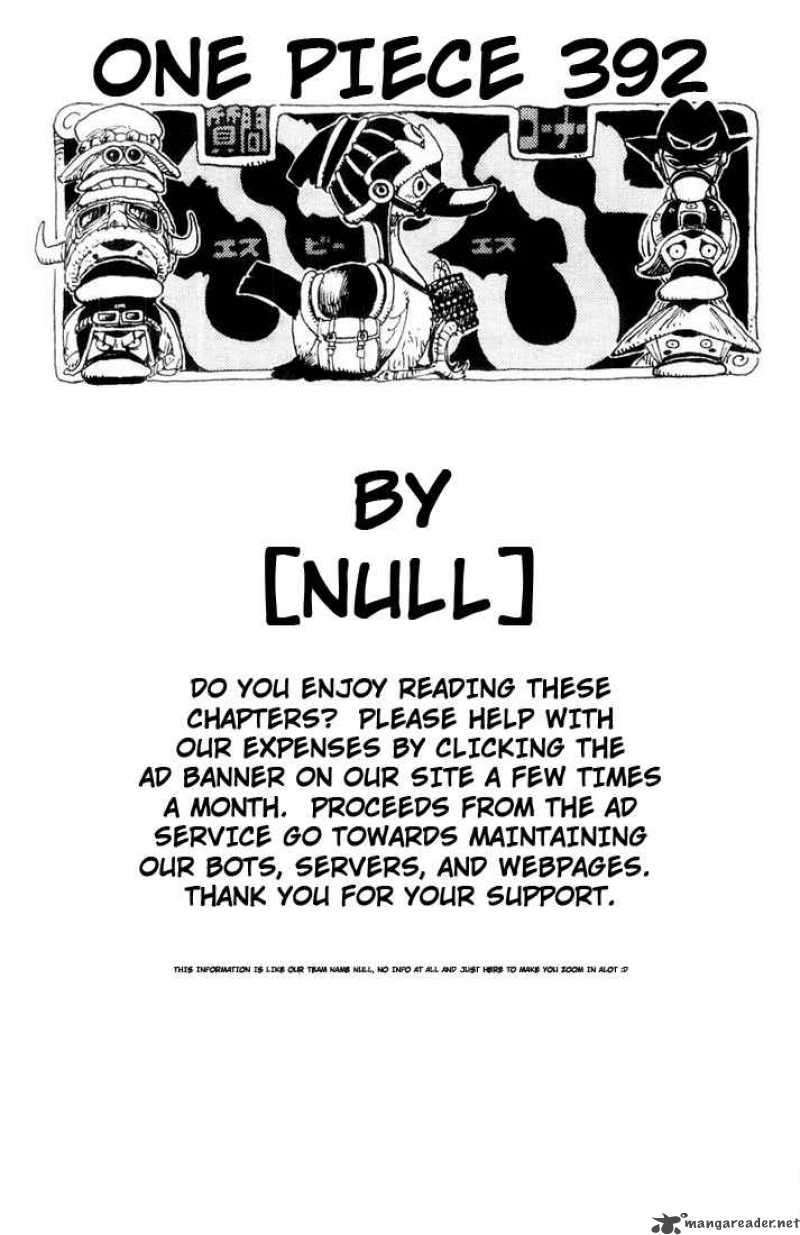 One Piece Chapter 392 - Page 20 in English