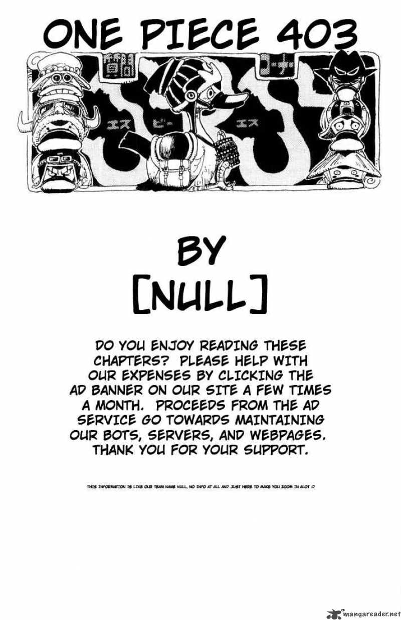 One Piece Chapter 403 - Page 20 in English