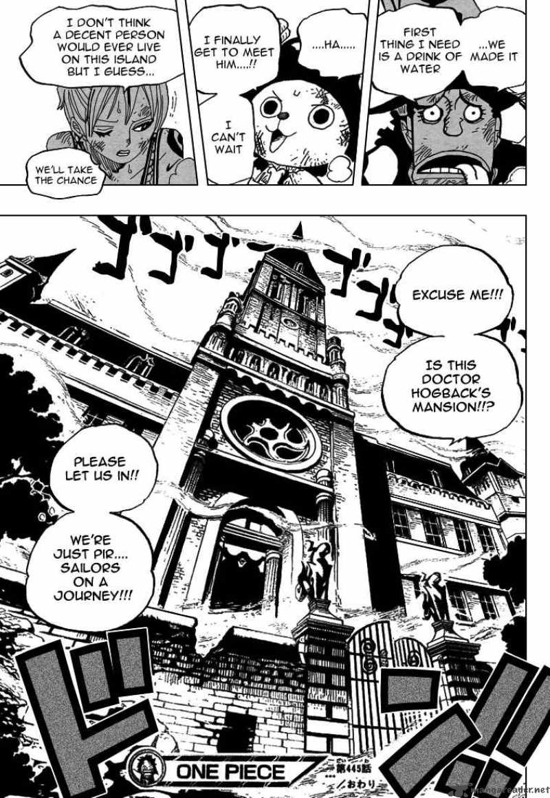One Piece Chapter 445 - Page 18 in English
