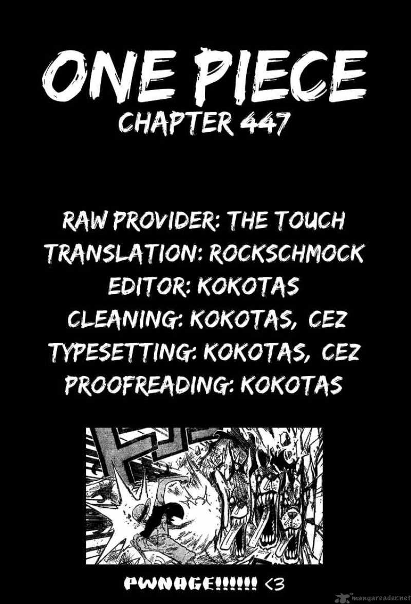One Piece Chapter 447 - Page 20 in English