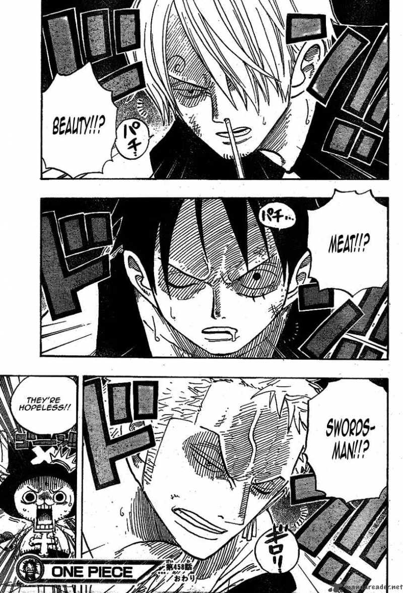 One Piece Chapter 458 - Page 19 in English
