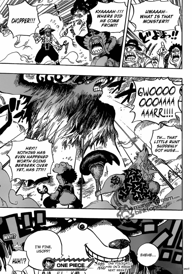 One Piece Chapter 645 - Page 17 in English