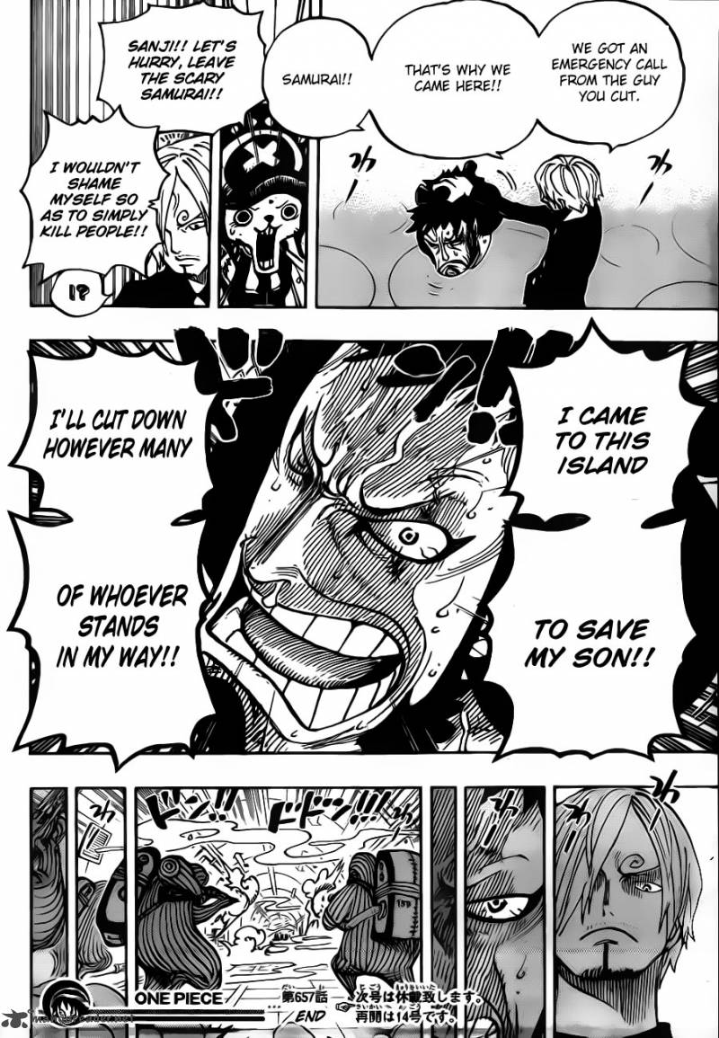 One Piece Chapter 657 - Page 16 in English
