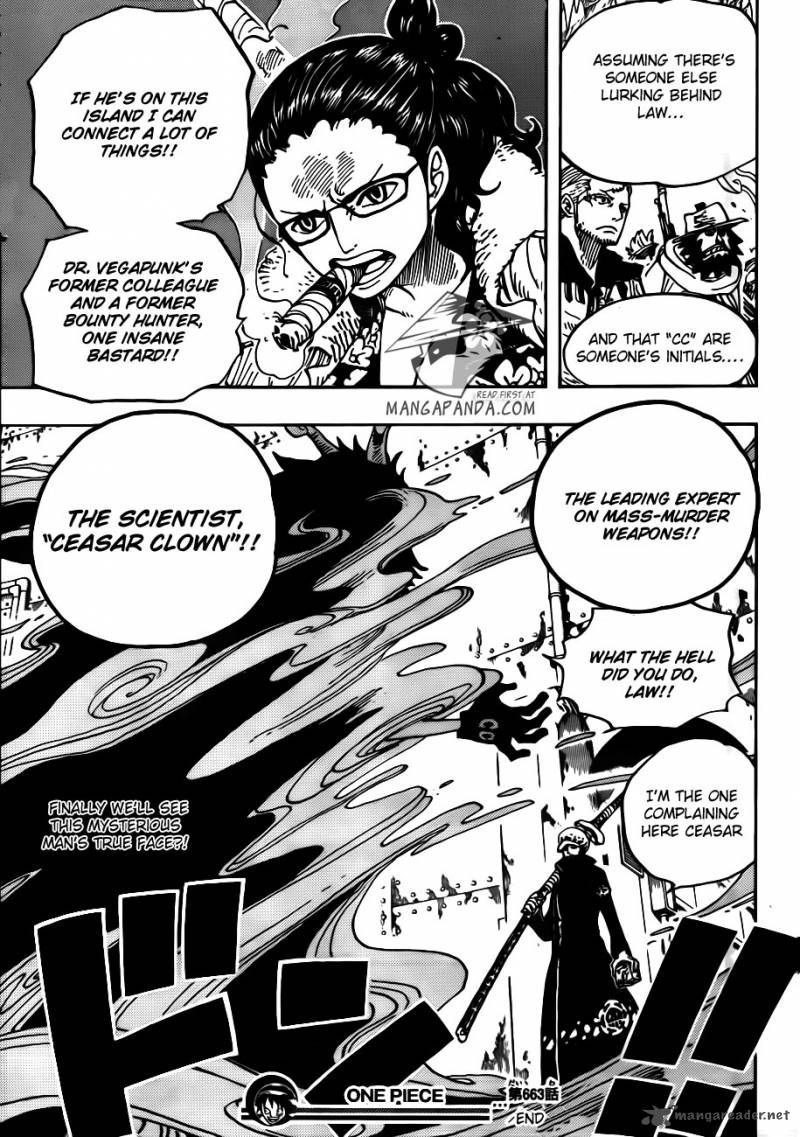 One Piece Chapter 663 - Page 19 in English
