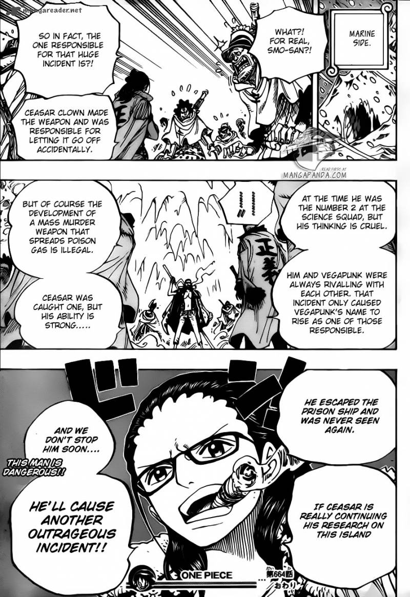 One Piece Chapter 664 - Page 18 in English