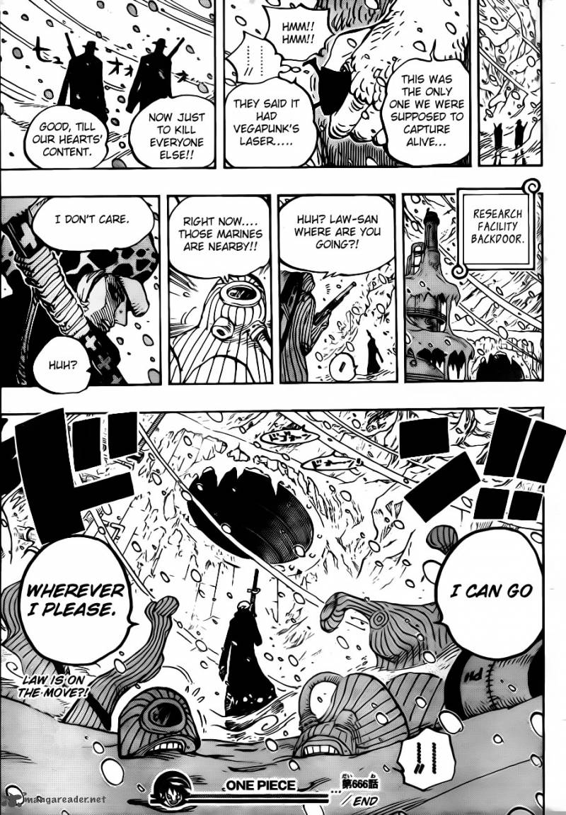 One Piece Chapter 666 - Page 17 in English