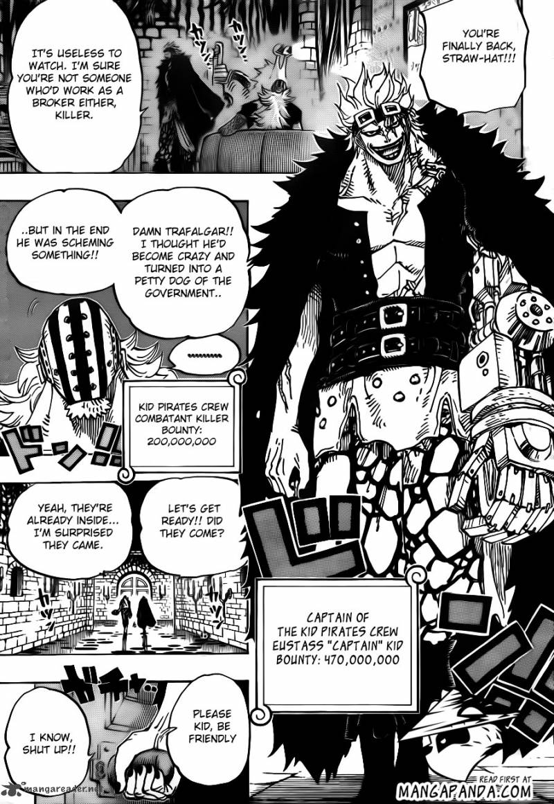 One Piece Chapter 677 - Page 3 in English