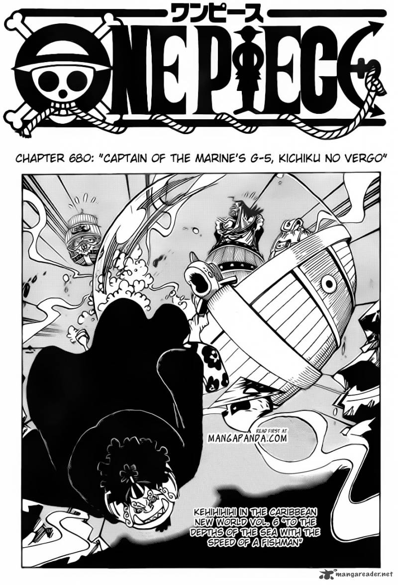 One Piece Chapter 680 - Page 4 in English