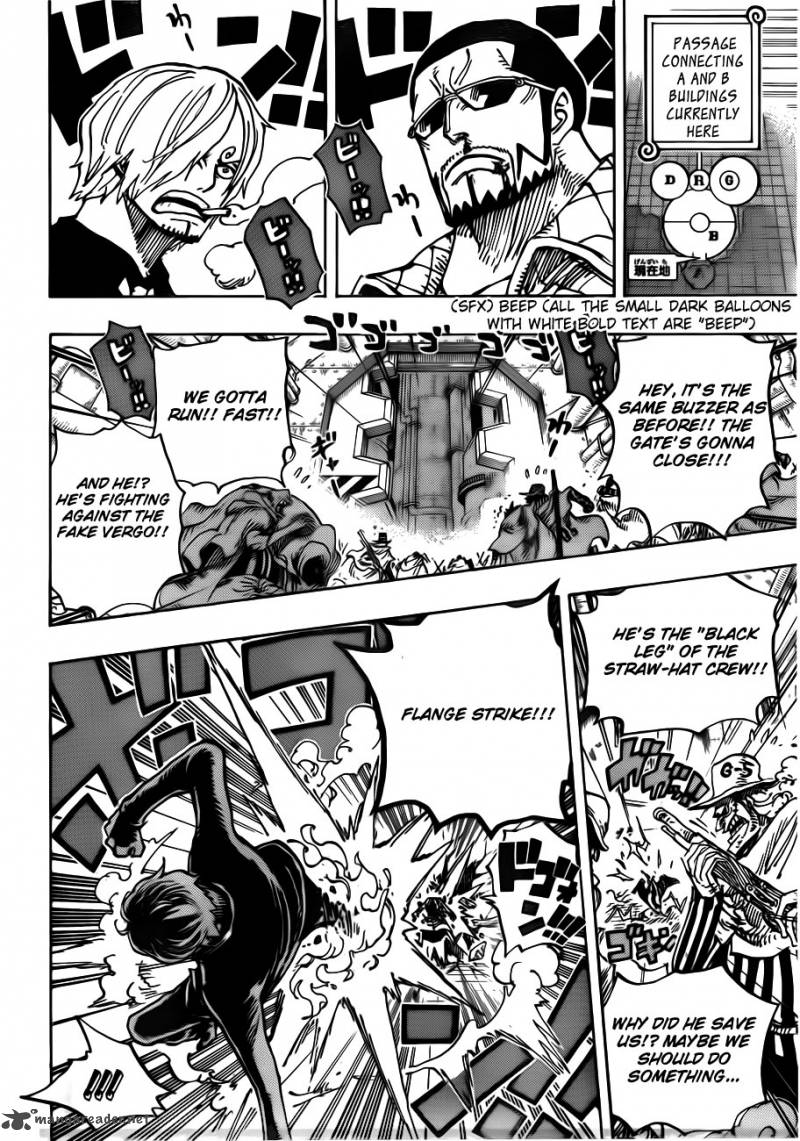 One Piece Chapter 681 - Page 14 in English