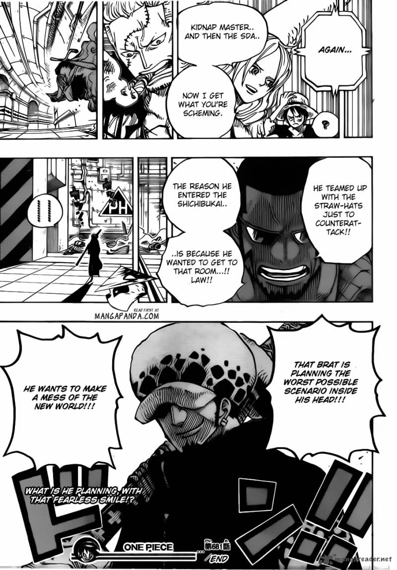 One Piece Chapter 681 - Page 19 in English
