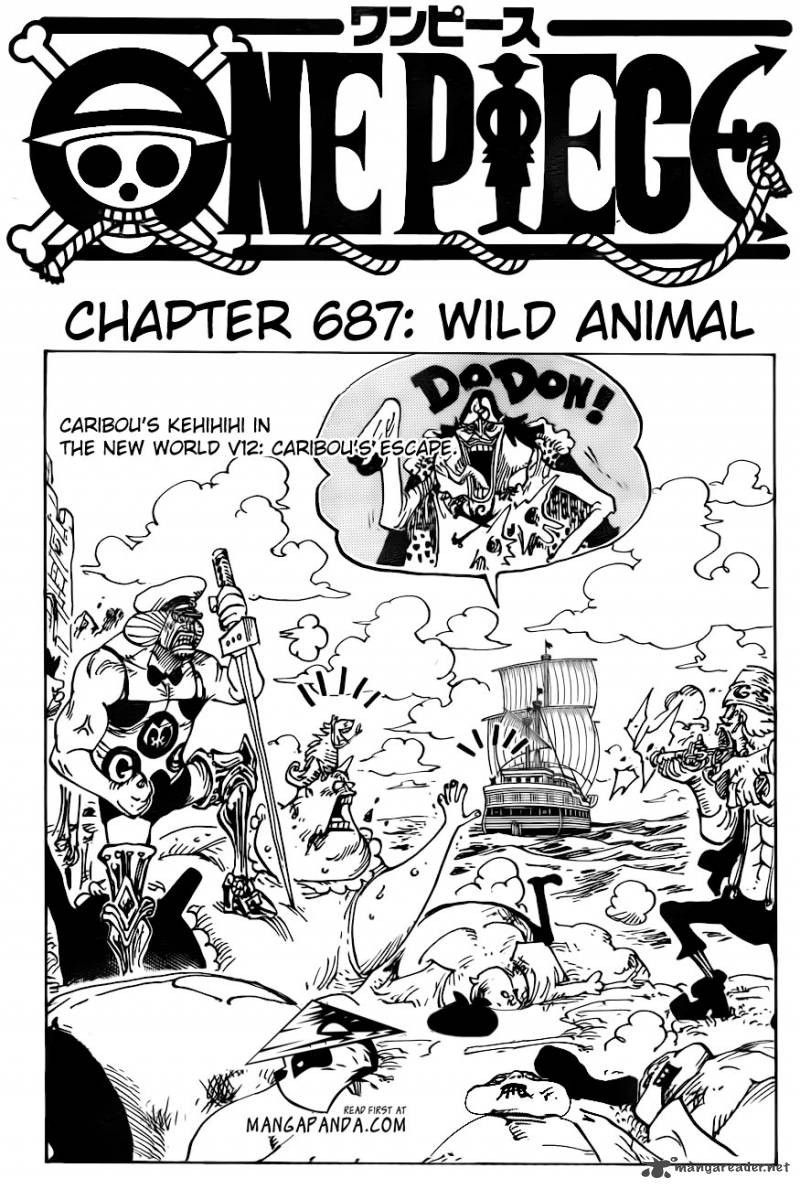 One Piece Chapter 687 - Page 3 in English