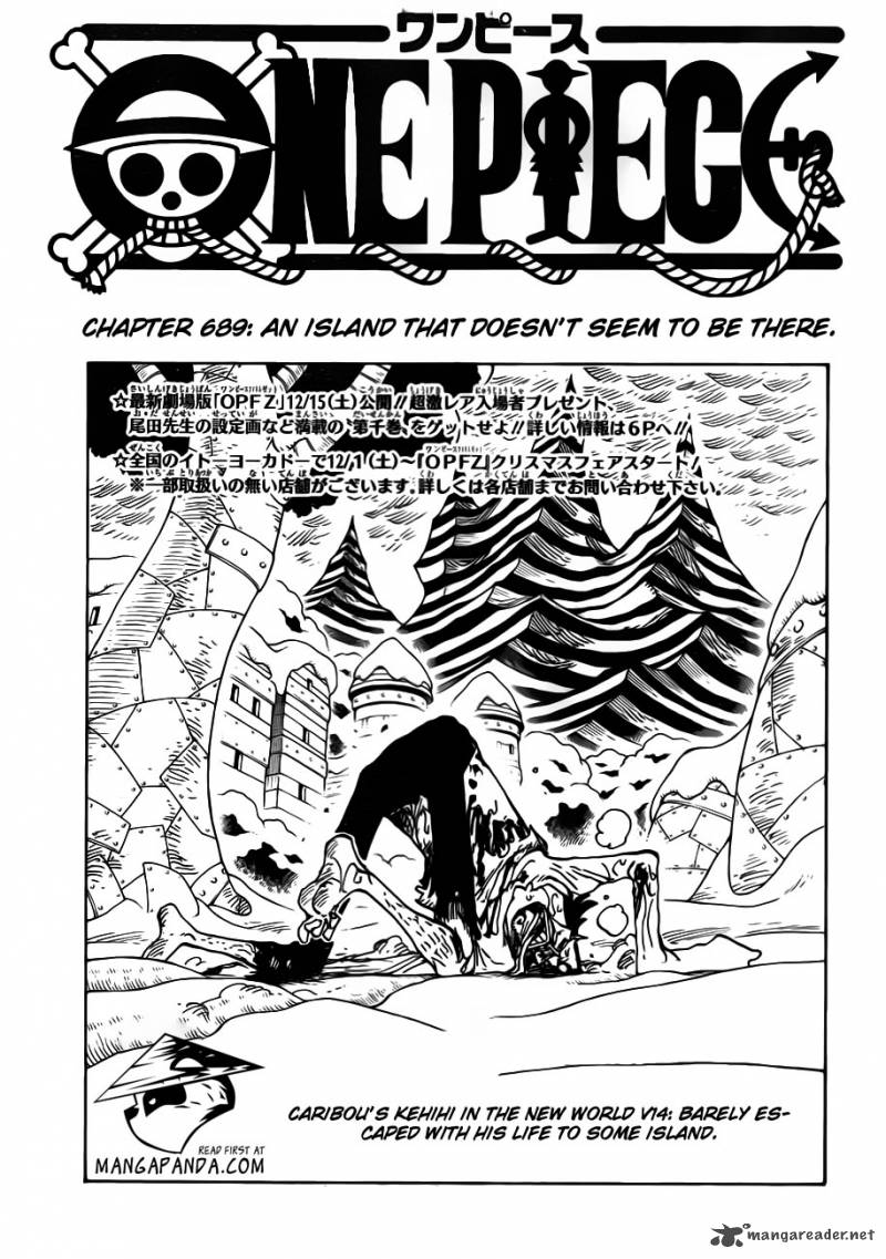 One Piece Chapter 689 - Page 3 in English