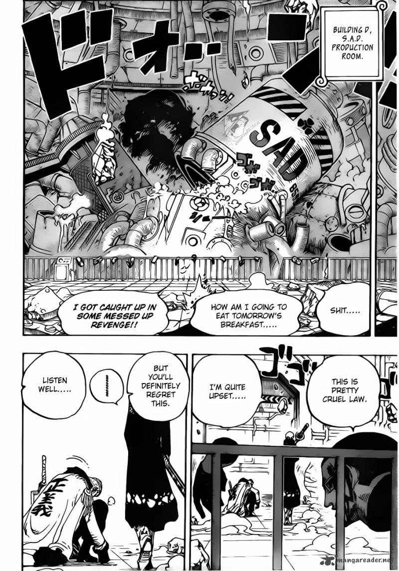 One Piece Chapter 691 - Page 6 in English