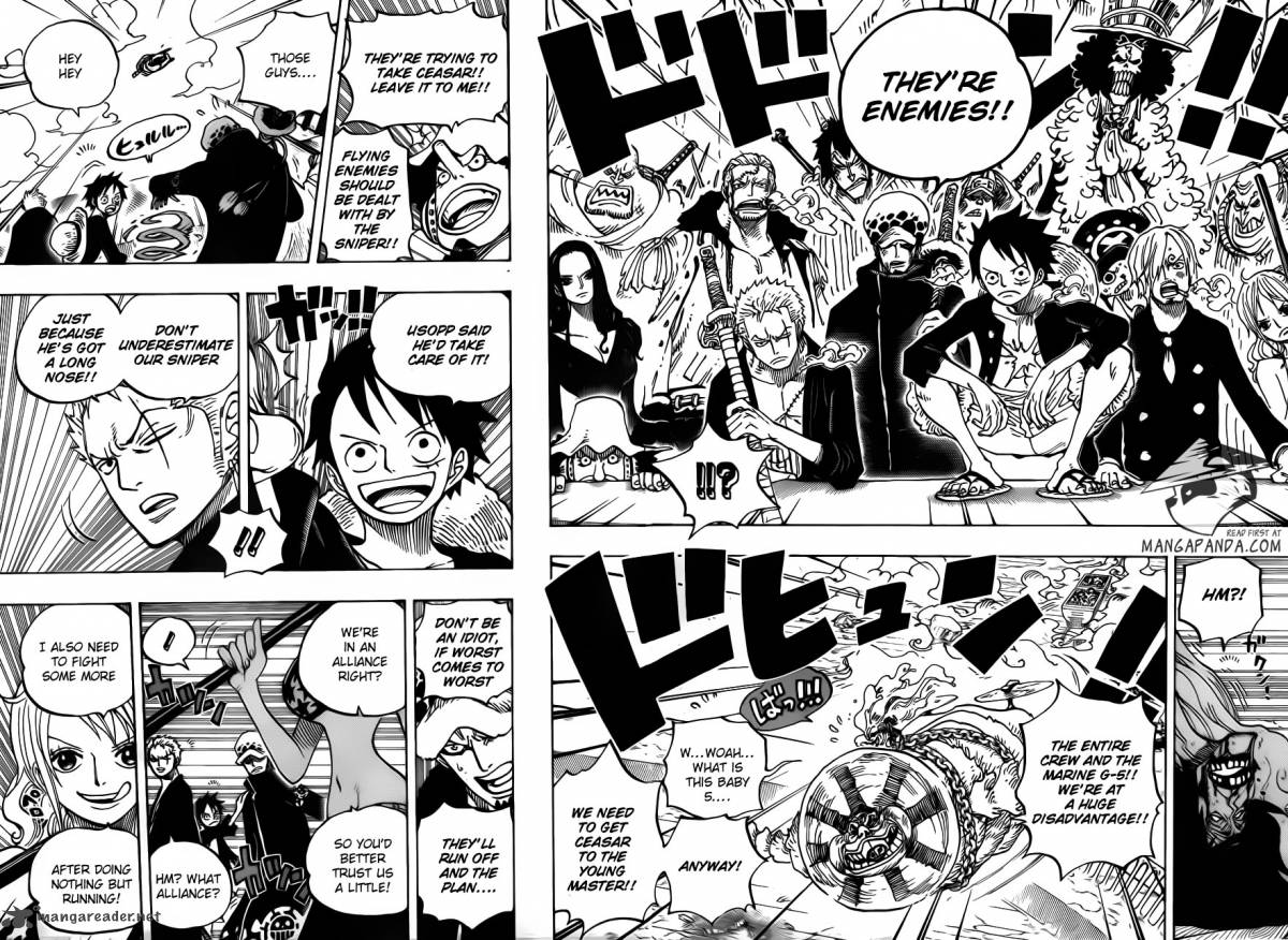 One Piece Chapter 695 - Page 11 in English