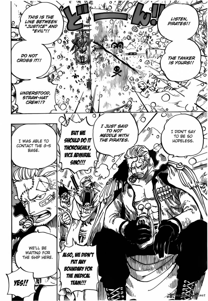 One Piece Chapter 696 - Page 4 in English