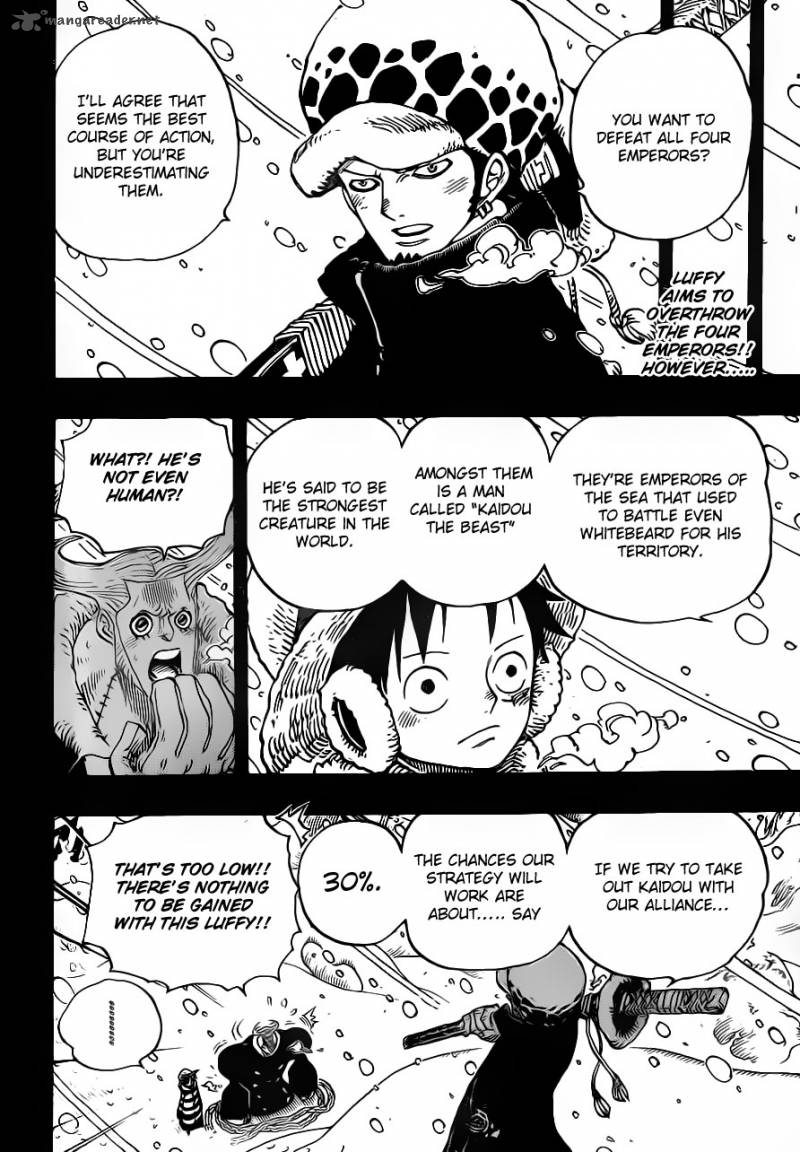 One Piece Chapter 697 - Page 4 in English